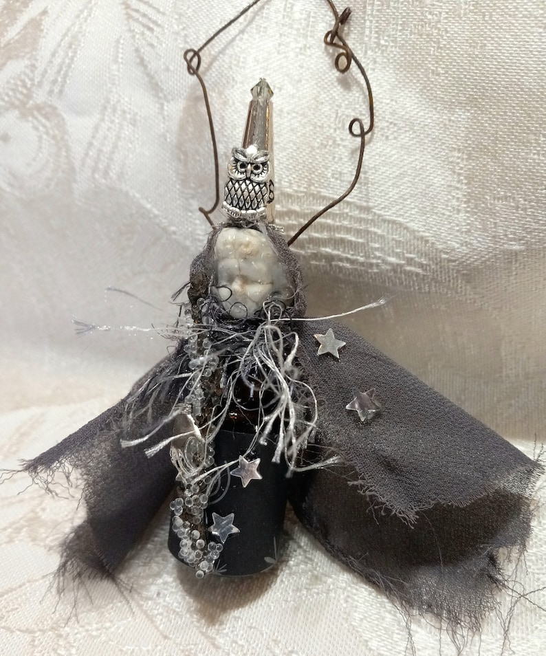 Assemblage Doll, Art Doll Wizards, Wraiths and Fairy God Mothers image 5