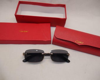 in box Fine Cartier Paris 140 made in France CE 8101054 Sunglasses w/ Case