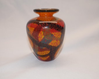Loan Nemtoi Romanian Art Glass Small Vase - Etsy
