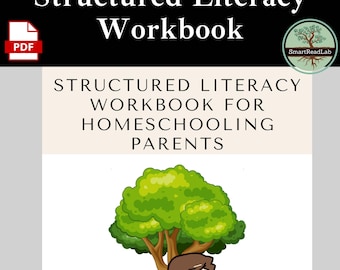 Cahier d'exercices d'alphabétisation structurée à domicile pour les parents | Guide étape par étape avec des activités de phonétique, de sensibilisation phonologique, de lecture et d'écriture