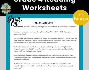 Cahier d'exercices de compréhension de lecture (4e année) | Lectures documentaires (4e année) | Fiches de lecture imprimables sur le thème des sciences sociales et de l'histoire