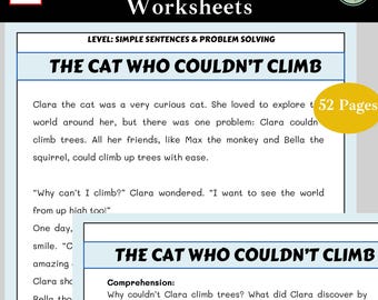 20 exercices de lecture de nouvelles pour la maternelle et la 1re année - Alphabétisation précoce, activités d'apprentissage amusantes