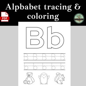 Alphabet Tracing Worksheets, Printable Handwriting Practice, Preschool Activities, Kindergarten Alphabet Tracing, Letter Coloring Pages