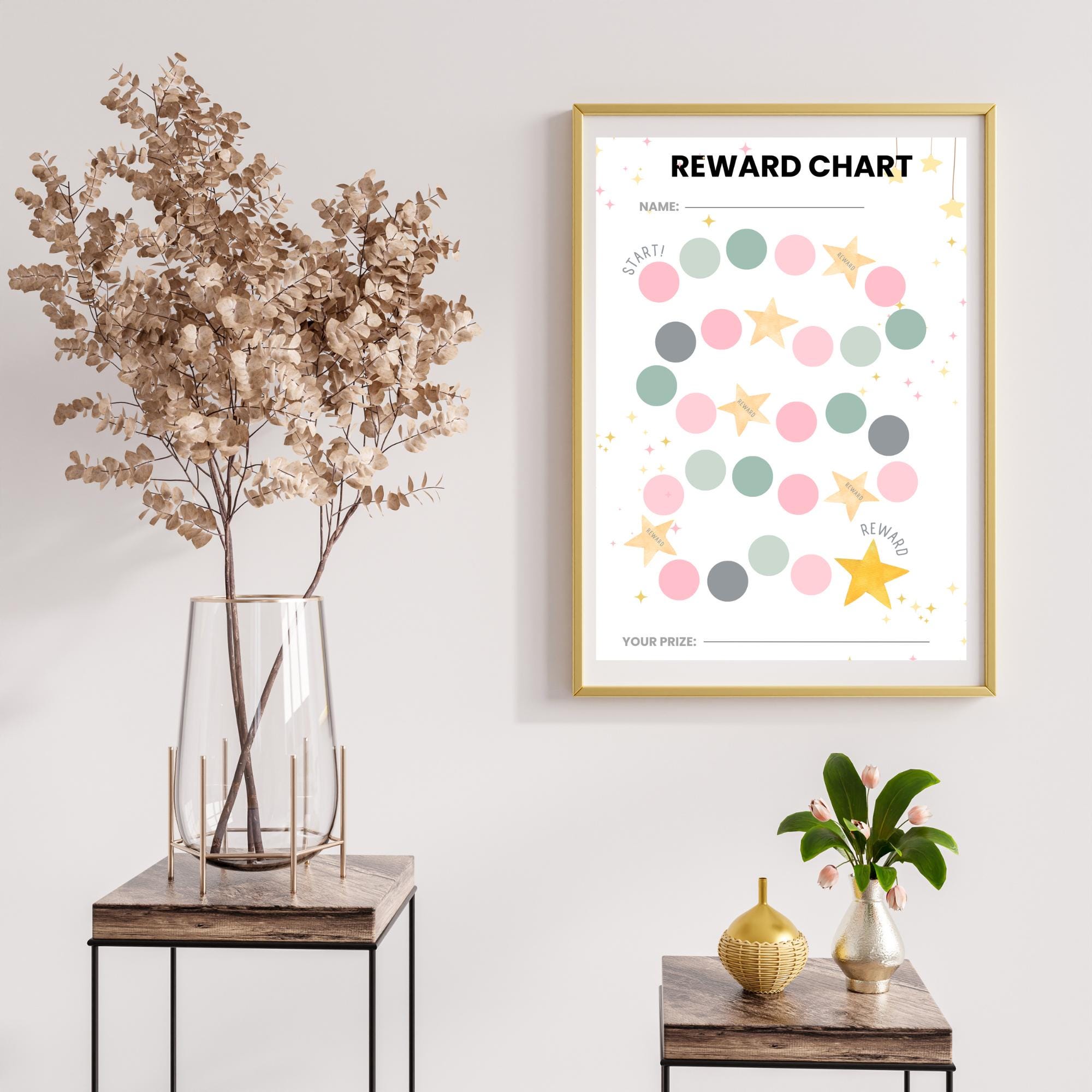 Tableau des récompenses – Tableau de motivation avec consignes personnalisables