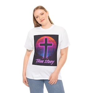 Maglietta grafica cristiana retrò: maglietta unisex in stile vintage