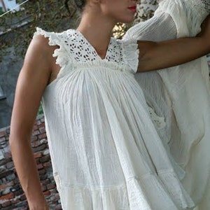 Crochet Top, White Summer Top, Boho Clothing, Bohemian Blouse, Crochet Lace Top, Tunic Top, Plus Size Top, Crochet Clothing, White Tank Top