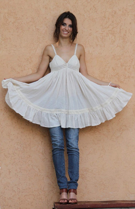 Crochet Tunic, Women White Tunic, Bohemian Clothing, White Summer Tunic, Beach Tunic, Sexy Tunic, Boho Tunic, Edwardian Clothing