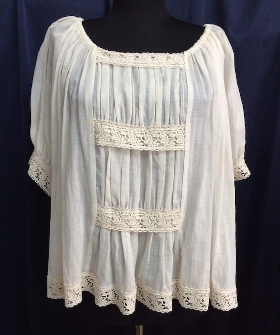 plus size white lace top