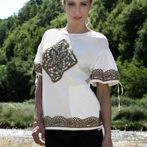 White Crochet Top, White Tshirt, Women Top, Boho Top, Loose Tshirt, Bohemian Clothing, Designer Tshirt, Short Sleeve Top, Festival Clothing