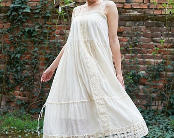 Bohemian Wedding Dress, Plus Size Wedding Dress, Grecian Dress, White Dress, Hippie Wedding Dress, Cotton Wedding Dress, Embroidered Dress