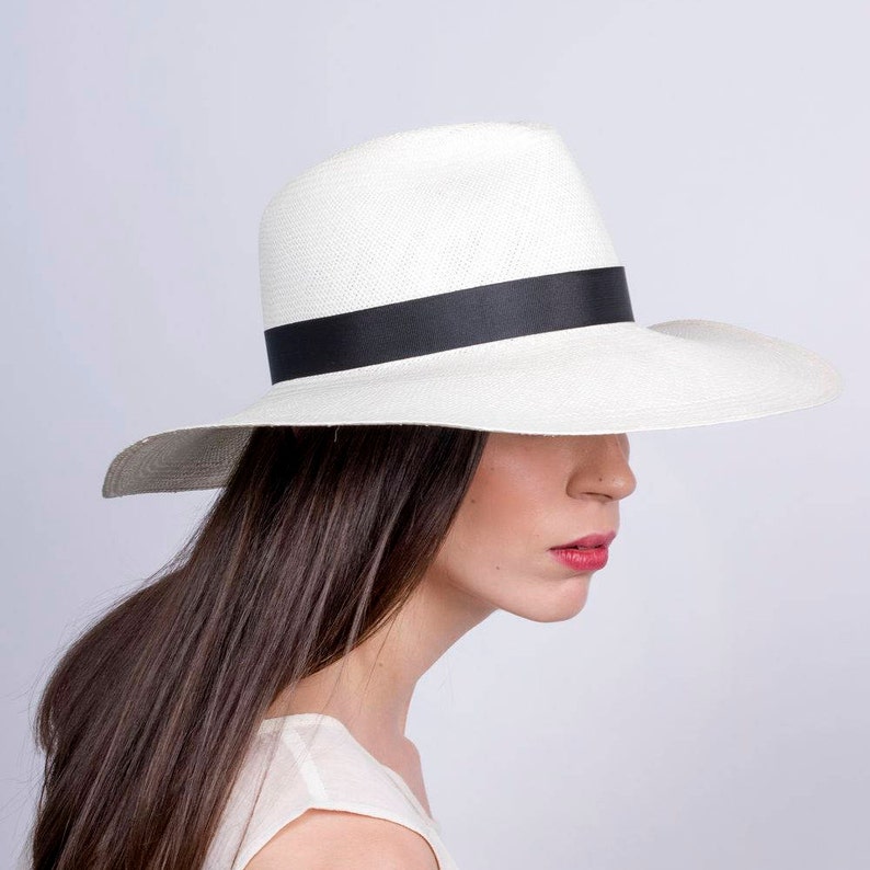 Panama Hat, Cream Hat, Women hat, Gatsby Hat, Men Hat, Elegant Hat, Retro Hat, Bohemian Hat, Unisex Hat, Trendy Hat, Fashion Hat, Sun hat image 1