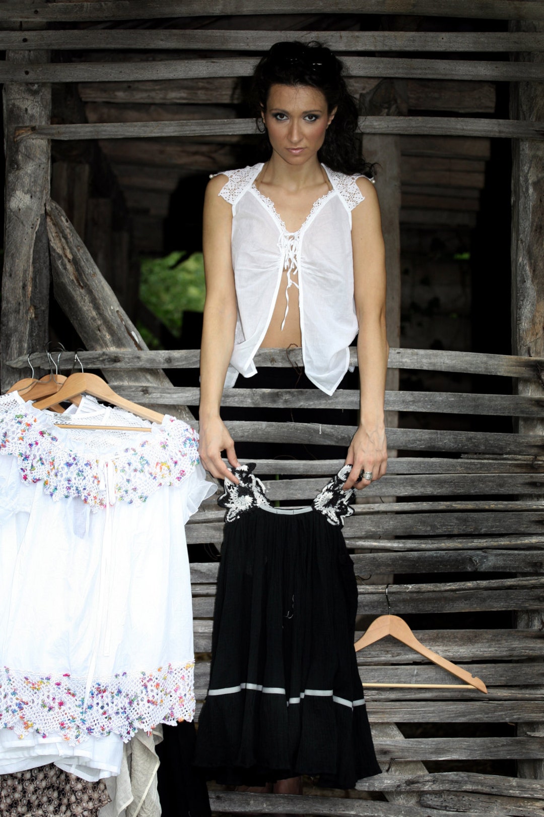 Crochet Lace Tank, Sexy White Tank Top, Women Lace Tank