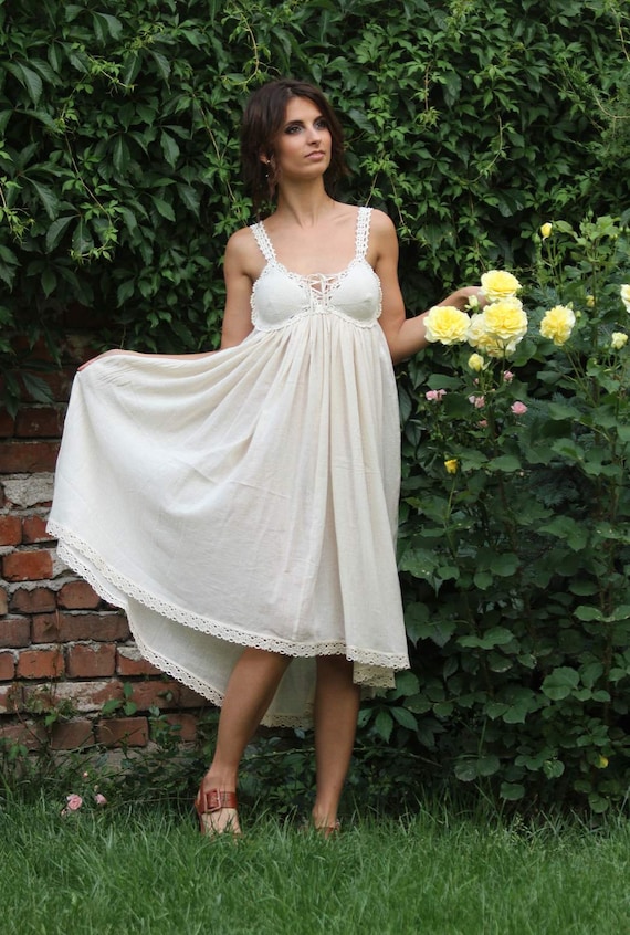white christmas dresses Helen Jon Claudia Crochet Midi Dress in White