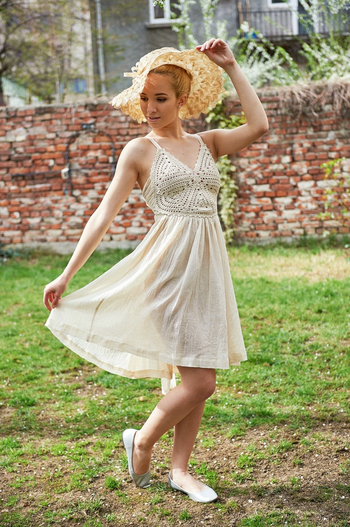 Sun Dress, Boho Dress, Plus Size Clothing, Crochet Dress, Hippie