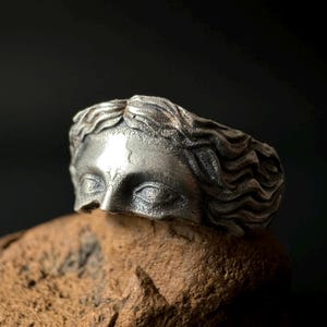 Anillo de la diosa Venus, anillo de Afrodita en plata de ley 925, anillo de la mitología romana antigua, diosa de la belleza, Venus de Milo, Afrodita de Melos