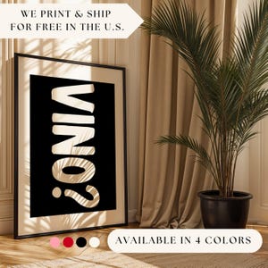 Vino Impresión de vino Póster de cóctel Arte de bar Arte de cóctel Arte de pared de cóctel Arte de carrito de bar Póster de alcohol Arte de pared de bar Decoración del hogar Impresión artística Decoración de pared Vino tinto