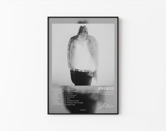 Future *Hndrxx* Album Cover Poster – Aesthetic Hip-Hop Wall Art, Rap Music Print, Trendy Room Decor, Gift for Future Fans & Music Lovers"
