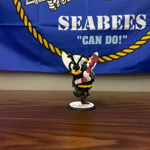 Us Navy Seabee WWII Paintable 1945 Can-Do Seabee