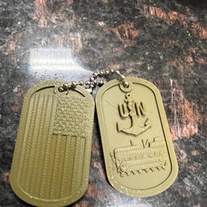 Seabee-Equipment Operator -Seabee EO- class-dog tags