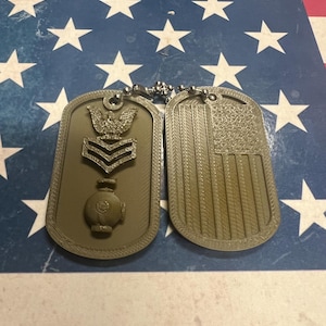 Seabee-UT-Seabee Utilitiesman 1stclass-dog tags