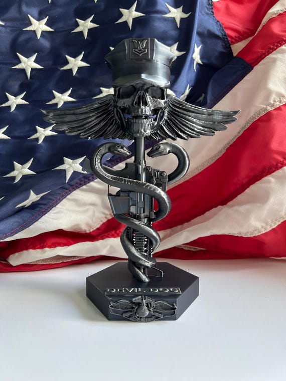 US Navy Hospital Corpsman FMF Devil Doc 8point Cover - Etsy