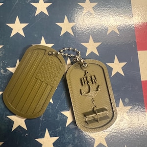 Seabee-Steel worker Seabee SW- class-dog tags