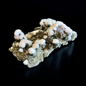 Fluorite with Epidote & Calcite Crystal Mixed Mineral Specimen