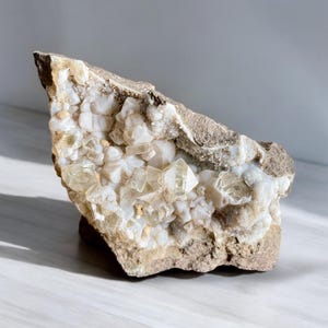 Cubic Yellow Apophyllite in Matrix