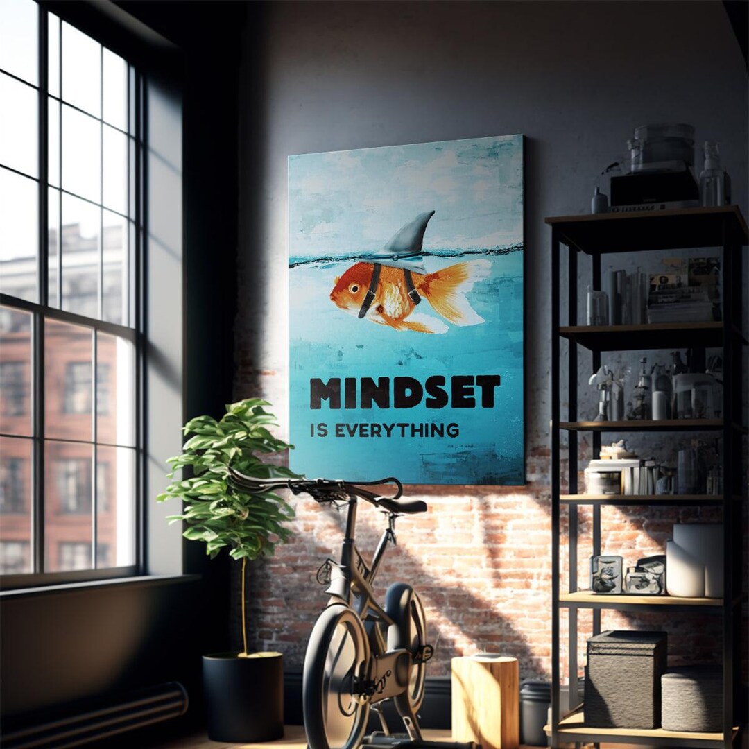 Mindset is Everything Motivation Wall Art Print for Home Office Decor ...