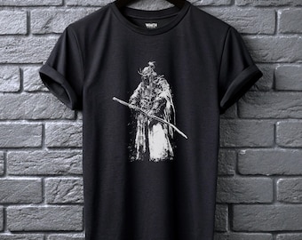 Ghost Shogun Tee Samurai Warrior Shirt Alt Clothing for Men Feudal Gothic Graphic