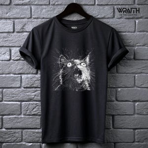 Possessed Cat Tee // Horror Cat Graphic // Alt Clothing for Men // Weirdcore Feline