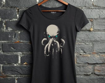 Cthulhu Awakens Tee Eldritch Horror Shirt Alt Clothing for Women Cosmic Lovecraft Vibe