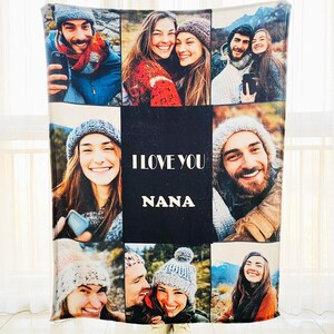 Manta con foto de pareja personalizada: manta con foto personalizada para aniversario, boda o día de San Valentín: suave y acogedora