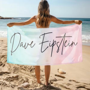 Personalized Beach Towel Bridesmaid Gift – Custom Wedding Party Favor