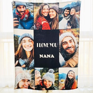 Manta con foto de pareja personalizada: manta con foto personalizada para aniversario, boda o día de San Valentín: suave y acogedora