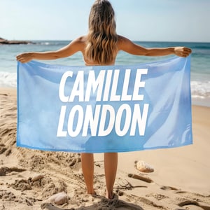 Personalized Beach Towel – Lightweight Custom Summer Travel Towel