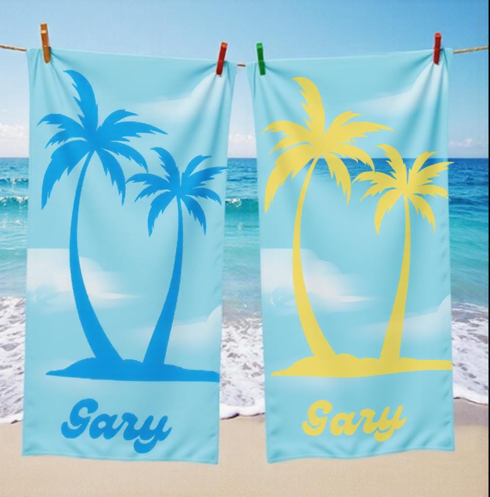 Custom Hockey Beach Towel With Name And Number