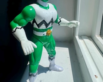 Green Ranger Vintage Power Rangers Actionfigur (inga tillbehör) - 15 cm - Lost Galaxy (1998) Bandai - Power Blasting