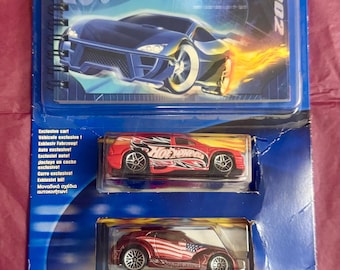 Nieuw in doos Hot Wheels 2002 - Blue Book-gids met exclusieve auto - speelgoedvoertuigen op schaal 1:64 - Tweedehands