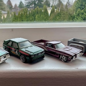 Loose Hot Wheels - 4x Car BUNDLE - Ford Ranchero, Buick, Audi Sport, Custom Pickup Truck - Diecast Toy Vehicles, Mattel