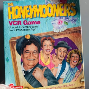 Juego de mesa vintage nuevo en caja - The Honeymooners - Juego de mesa VCR VHS - Juegos de series de televisión - Mattel 1986 - Diversión familiar retro
