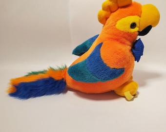 1991 Battery Operated PARROT Plush by T.L. Toys
