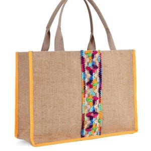 Handgemachte Strandtasche - XL-Tasche - Bunte Strandtasche, Strohtasche, Sommertasche 2025, Geschenk für Sie