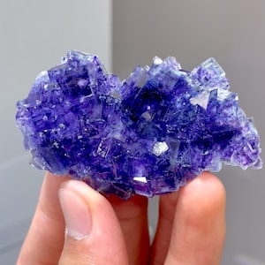 Natural Purple Phantom Fluorite comes from Yindu,Neimenggu 60*35*10MM