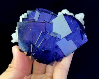 Transparent Purple Fluorite, Fluorite Mineral Specimen, Fine Mineral Shop, High Quality Collectors, Crystal Fluorite, Specimen Collectors