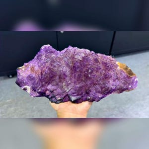 Natural Purple Cubic Fluorite comes from Henan,China 260*115*50MM