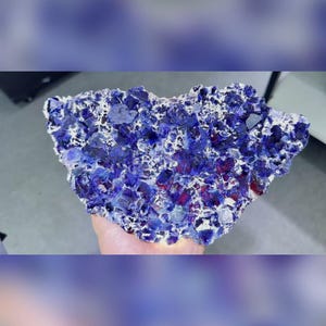 Natural Purple Phantom Fluorite comes from Yindu,Inner Mongolia 230*140*30MM