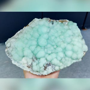 Natural Blue Aragonite comes from Wenshan,Yunnan 230*170*60MM