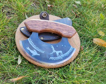 Ulu Knife "Seal and Reindeer"