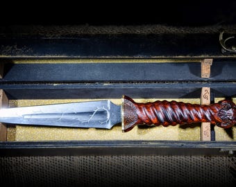 Hand-Forged European Dagger (Carbon Steel Blade)